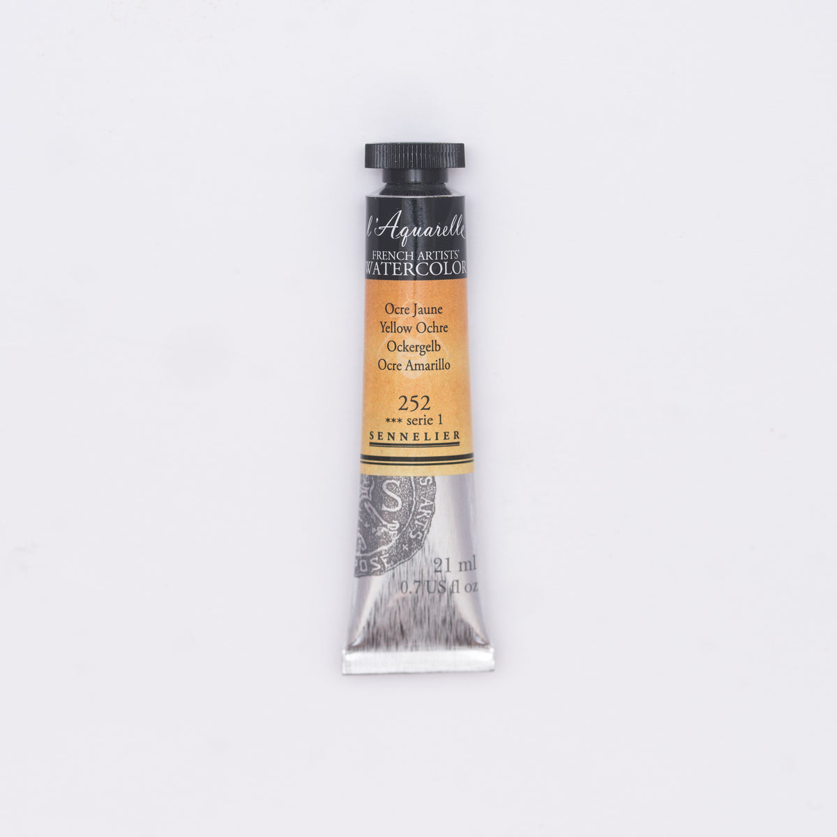Sennelier Artist Watercolour 21ml Tube – Yellow Ochre 252