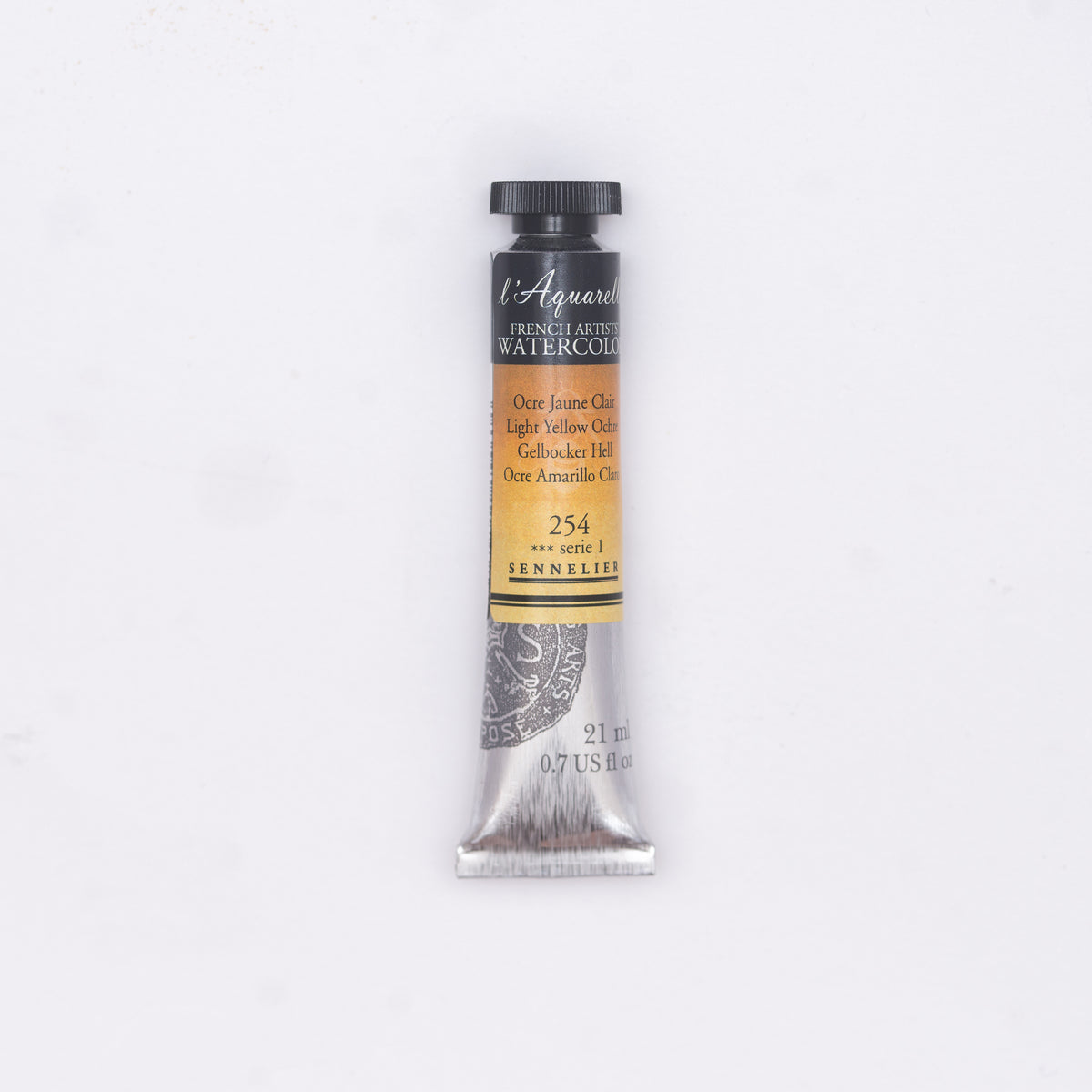 Sennelier Artist Watercolour 21ml Tube – Light Yellow Ochre 254