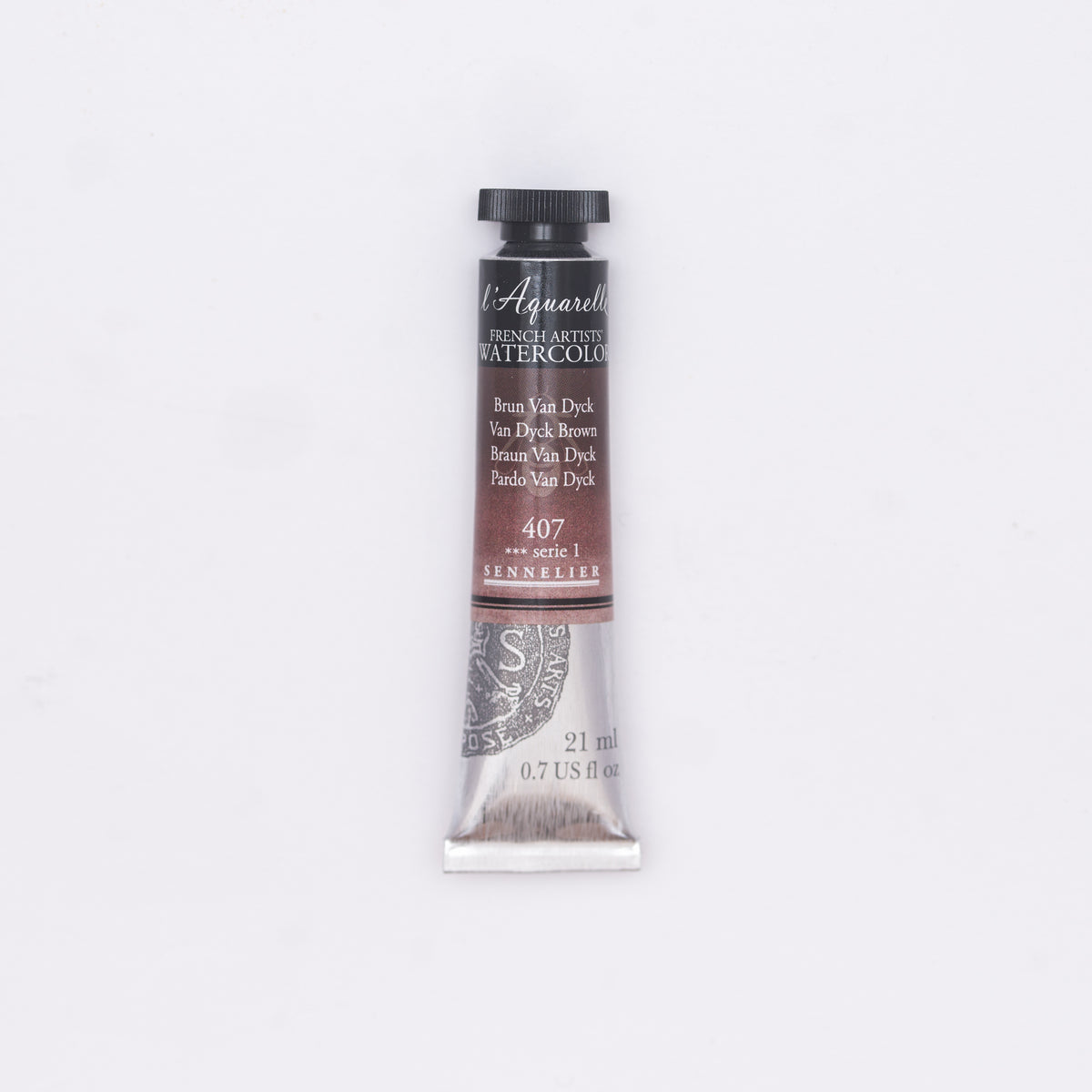 Sennelier Artist Watercolour 21ml Tube – Van Dyck Brown 407