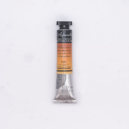 Sennelier Artist Watercolour 21ml Tube – Quinacridone Gold 599