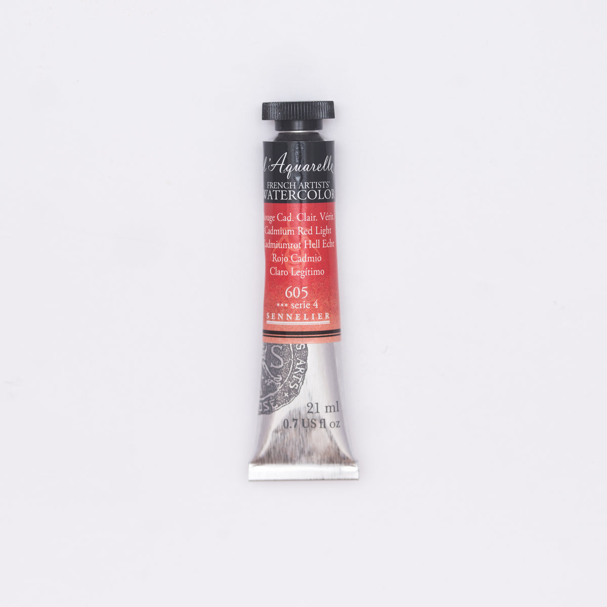 Sennelier Artist Watercolour 21ml Tube – Cadmium Red Light 605