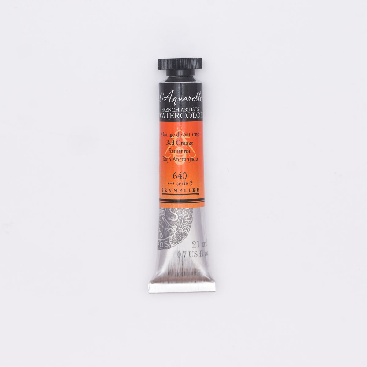 Sennelier Artist Watercolour 21ml Tube – Red Orange 640