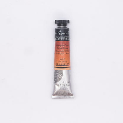 Sennelier Artist Watercolour 21ml Tube – Chinese Orange 645