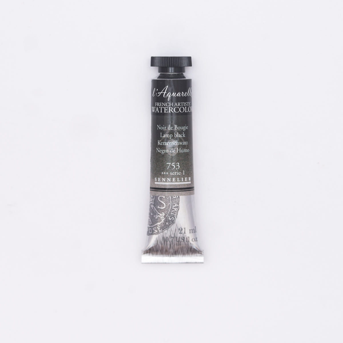 Sennelier Artist Watercolour 21ml Tube – Lamp Black 753