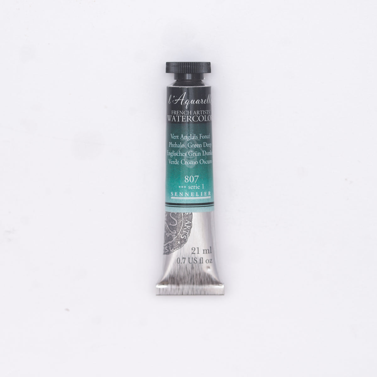 Sennelier Artist Watercolour 21ml Tube – Phthalo Green Deep 807