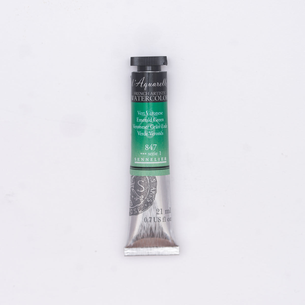 Sennelier Artist Watercolour 21ml Tube – Emerald Green 847