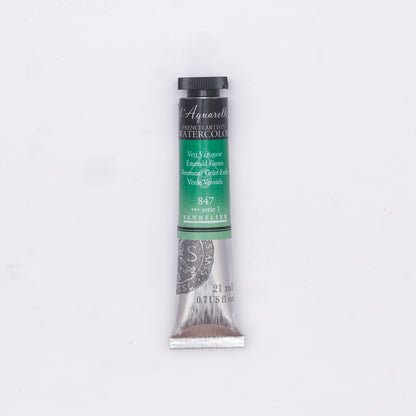 Sennelier Artist Watercolour 21ml Tube – Emerald Green 847