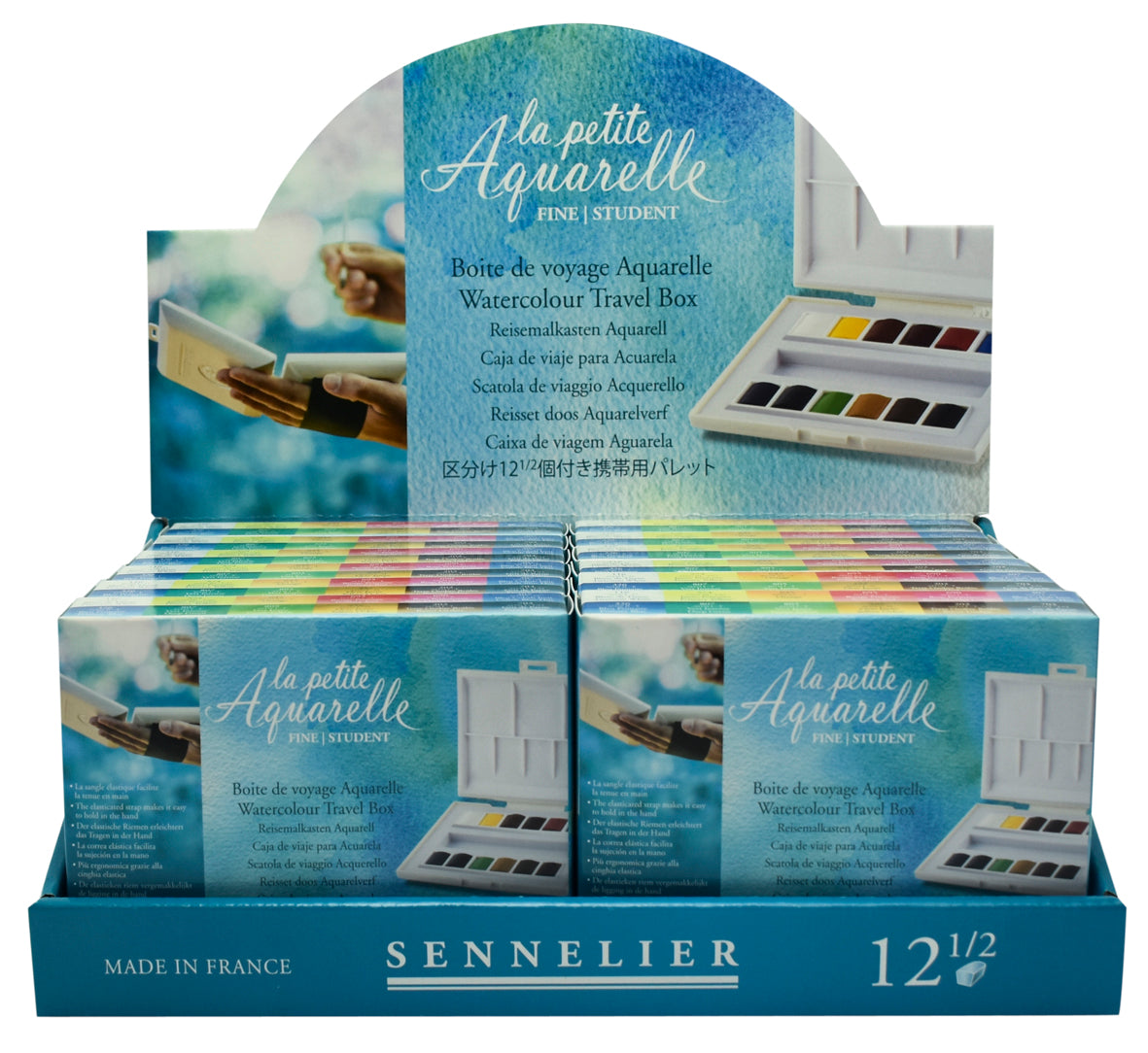 Sennelier La Petite Aquarelle Watercolour Set – 12 Half Pans