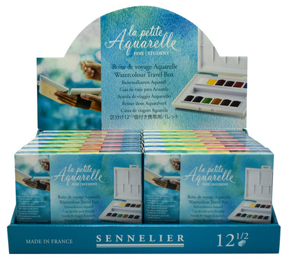 Sennelier La Petite Aquarelle Watercolour Set – 12 Half Pans