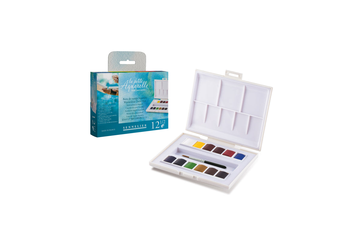 Sennelier La Petite Aquarelle Watercolour Set – 12 Half Pans