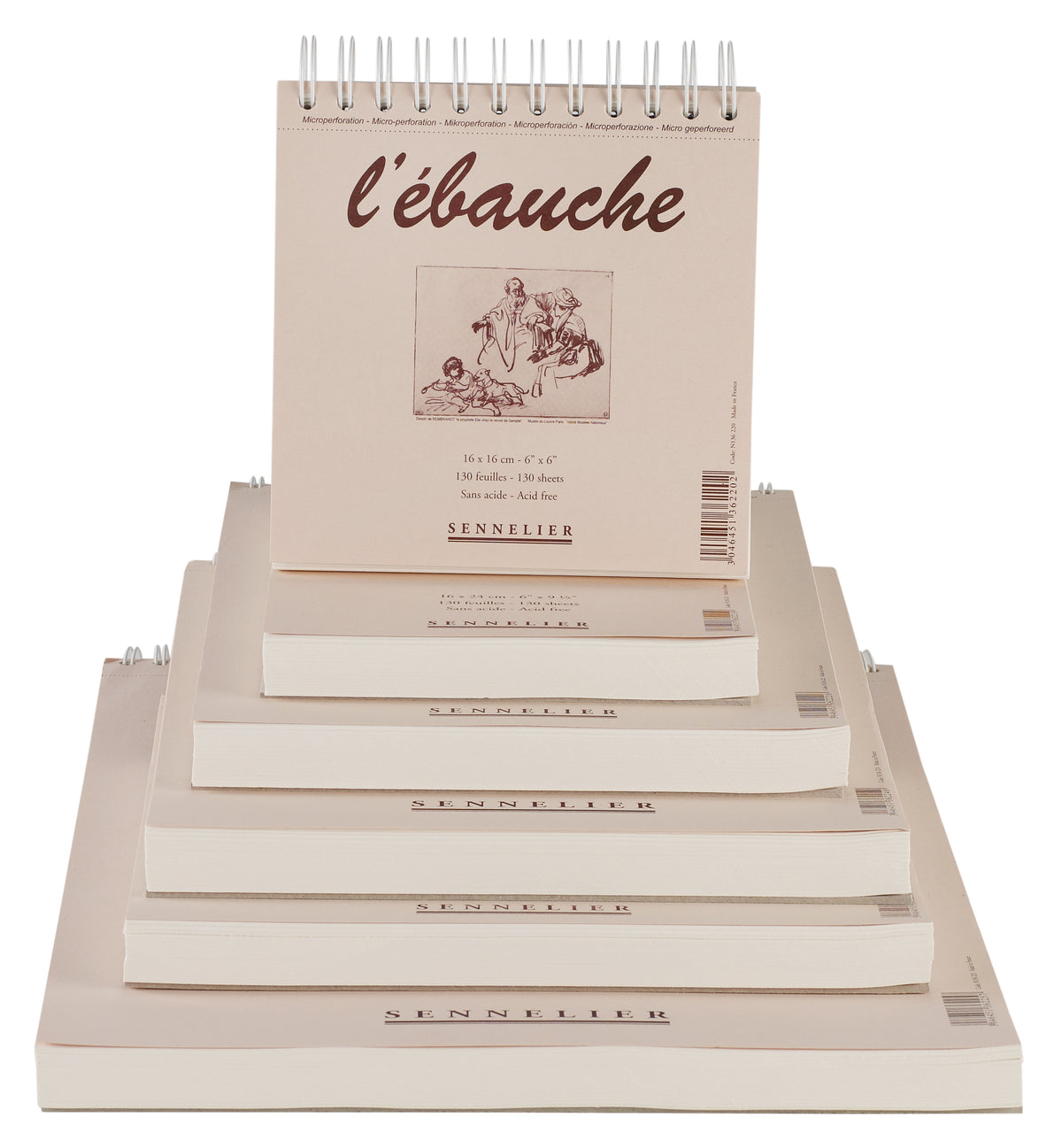 Sennelier L'Ebauche Spiral Drawing Pad – A4 (21 x 29.7cm)