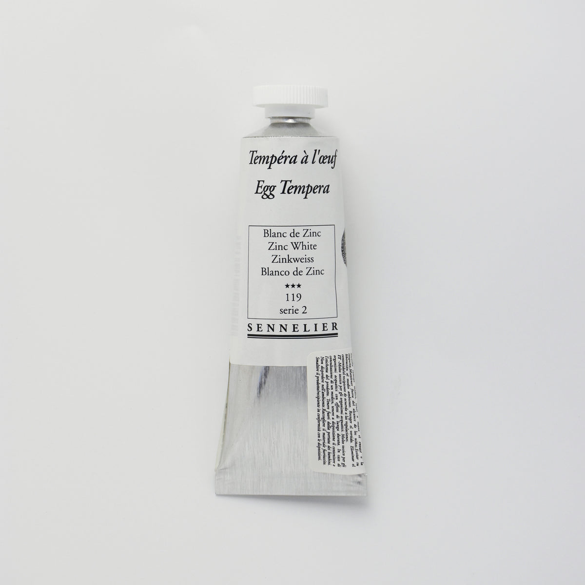 Sennelier Egg Tempera 21ml – Zinc White 119