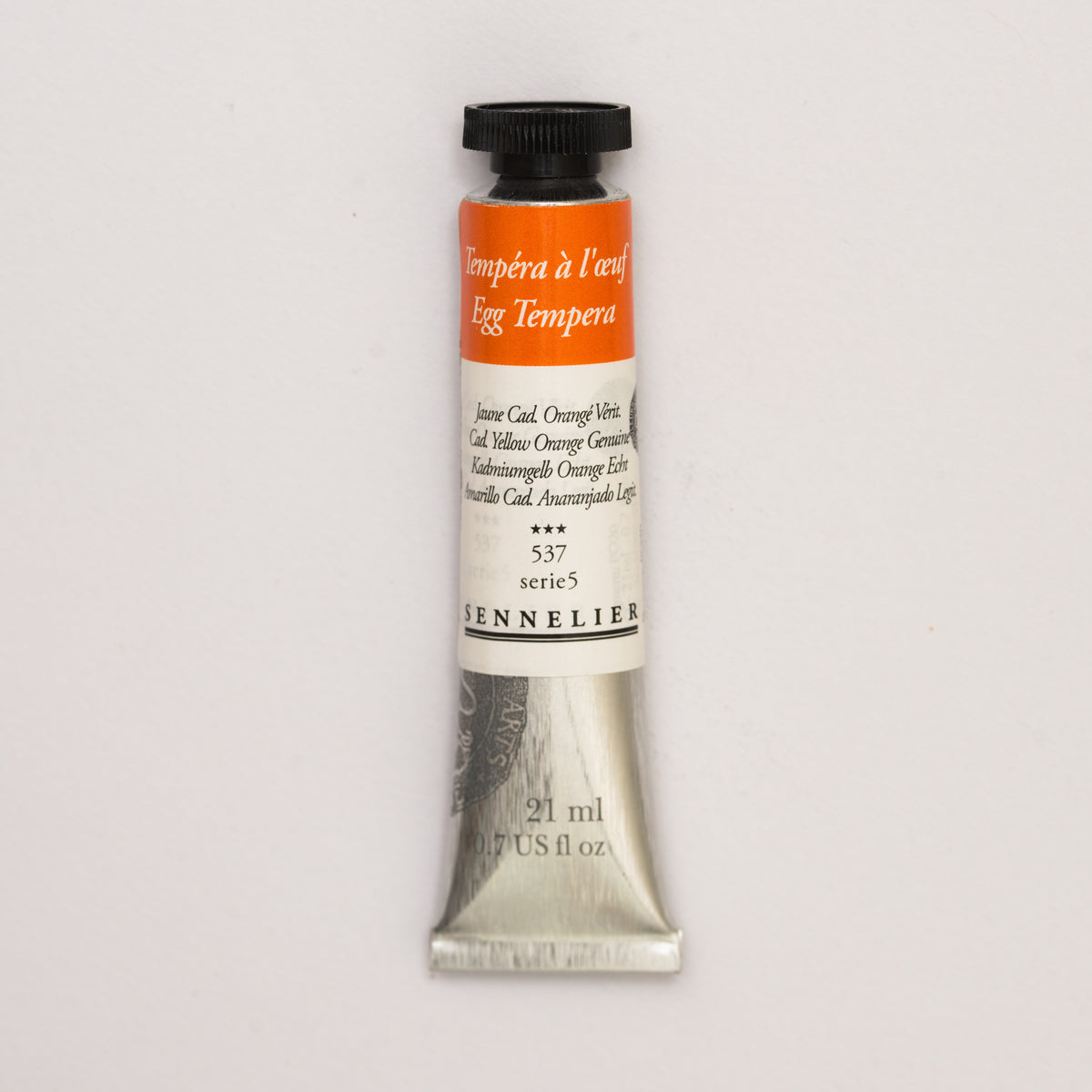 Sennelier Egg Tempera 21ml – Cadmium Yellow Orange 537