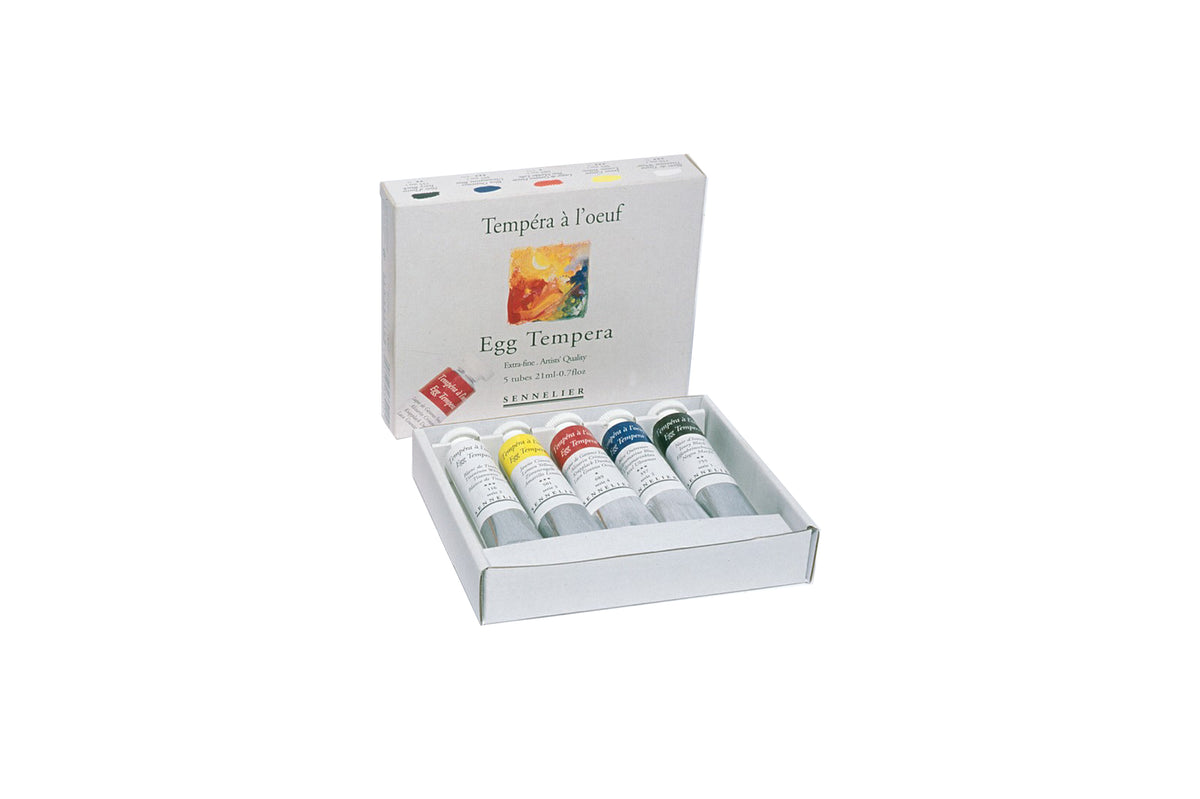 Sennelier Egg Tempera Starter Set – 5 x 21ml Tubes