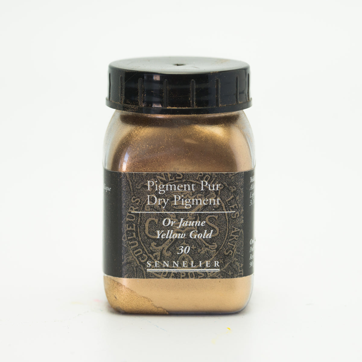 Sennelier Pure Pigment 90g Jar – Yellow Gold 030