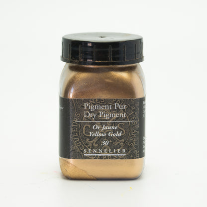Sennelier Pure Pigment 90g Jar – Yellow Gold 030
