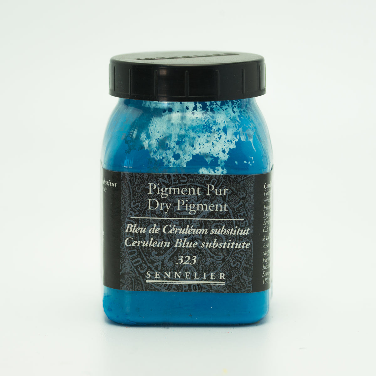 Sennelier Pure Pigment 180g Jar – Cerulean Blue Hue 323
