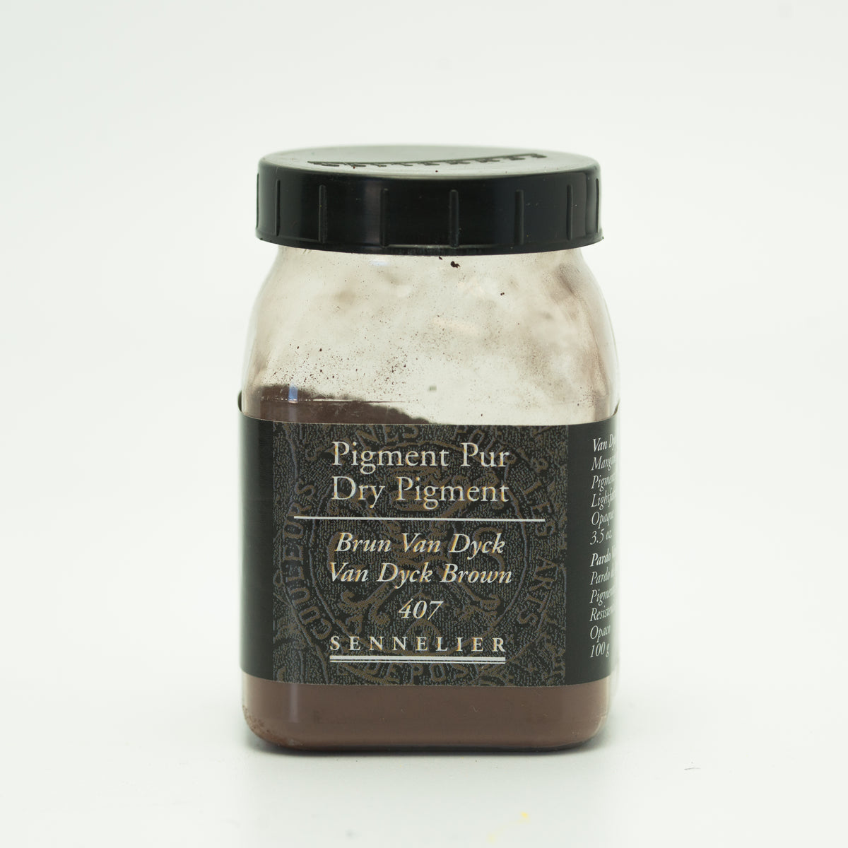 Sennelier Pure Pigment 170g Jar – Van Dyck Brown 407