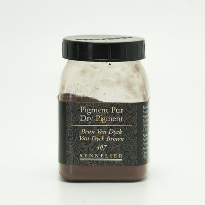 Sennelier Pure Pigment 170g Jar – Van Dyck Brown 407
