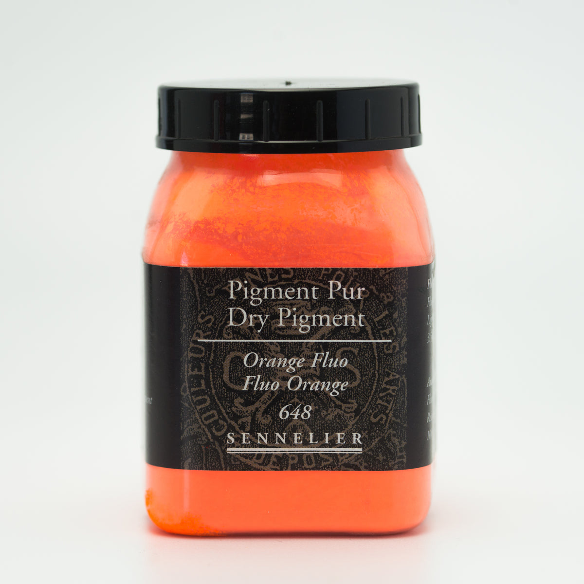 Sennelier Pure Pigment 100g Jar – Fluorescent Orange 648