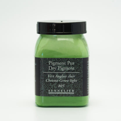 Sennelier Pure Pigment 120g Jar – Chrome Green Light 805