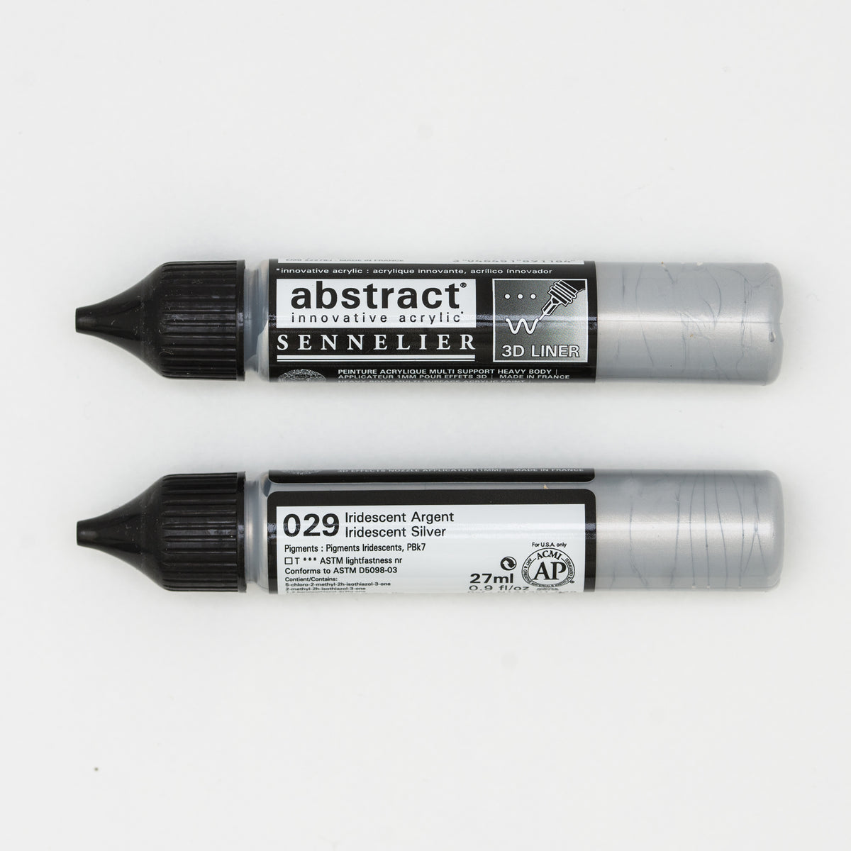 Sennelier Abstract Acrylic Liner 27ml – Iridescent Silver 029
