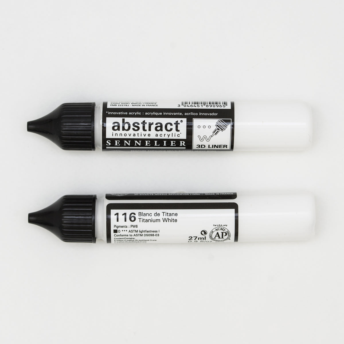 Sennelier Abstract Acrylic Liner 27ml – Titanium White 116