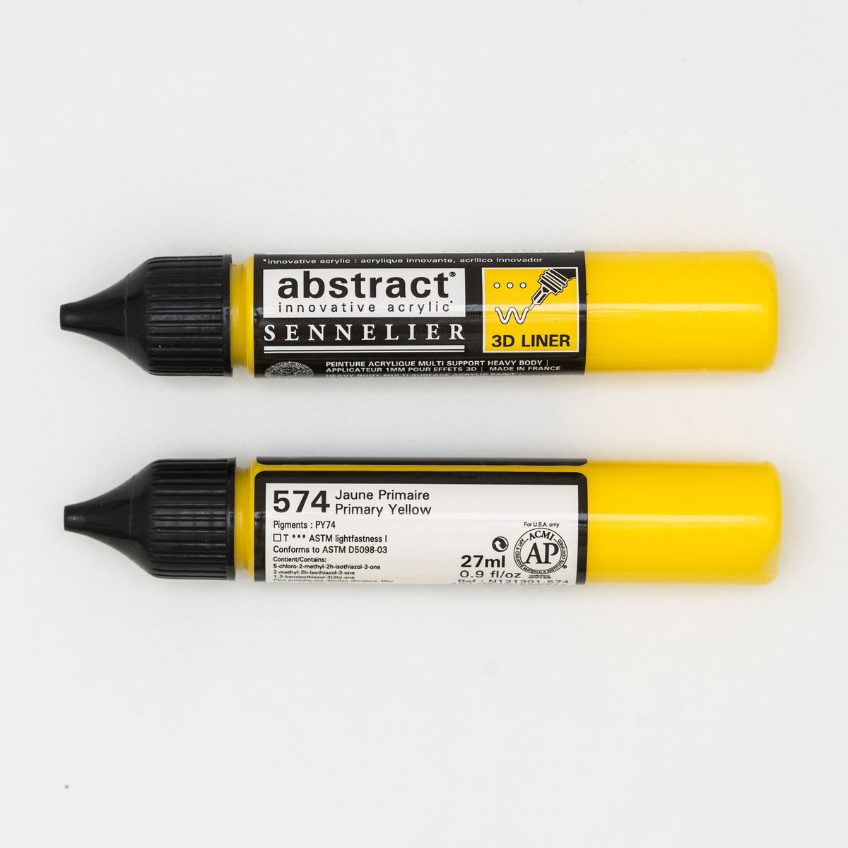 Sennelier Abstract Acrylic Liner 27ml – Primary Yellow 574