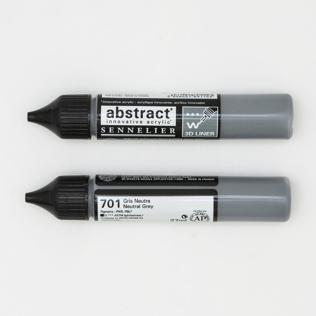 Sennelier Abstract Acrylic Liner 27ml – Neutral Grey 701