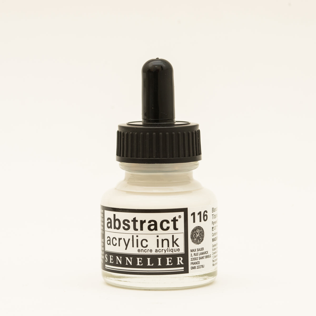 Sennelier Abstract Acrylic Ink 30ml – Titanium White 116