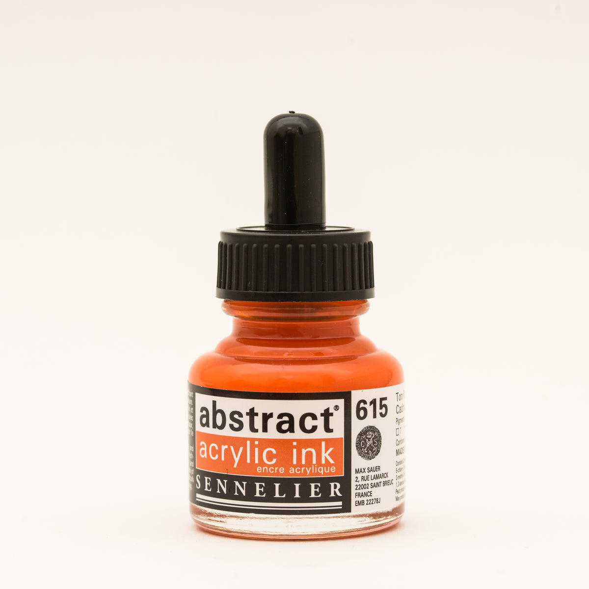 Sennelier Abstract Acrylic Ink 30ml – Cadmium Red Orange Hue 615