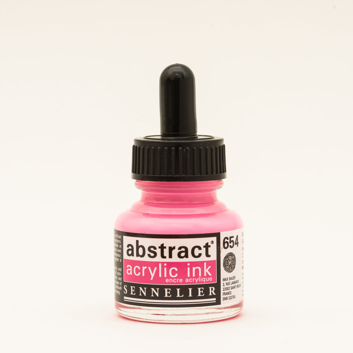 Sennelier Abstract Acrylic Ink 30ml – Fluorescent Pink 654