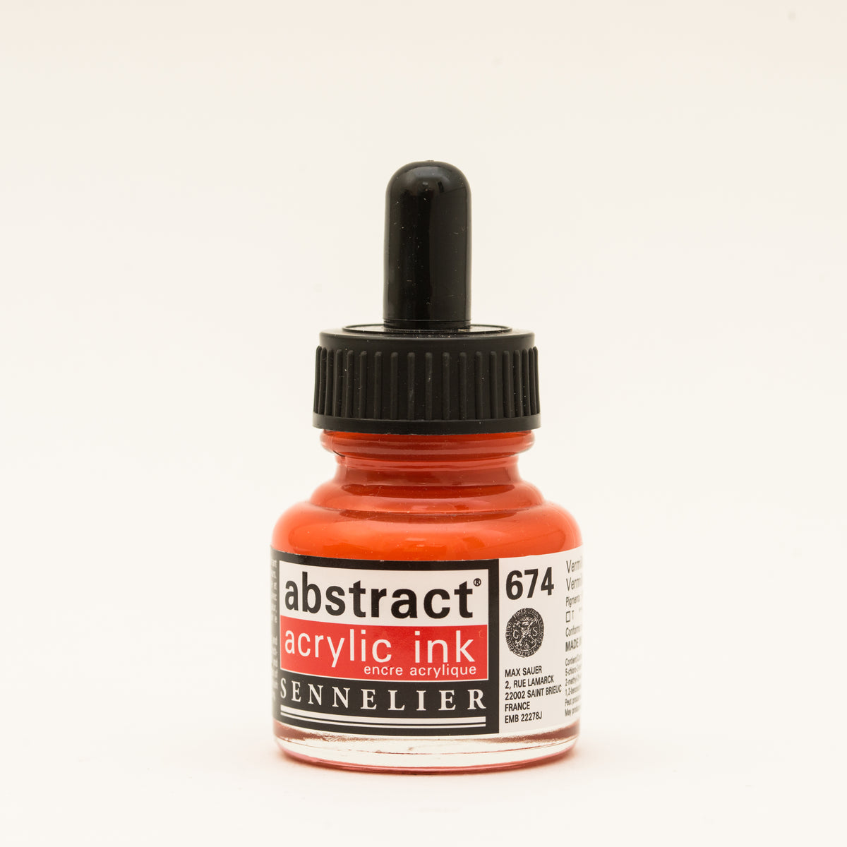 Sennelier Abstract Acrylic Ink 30ml – Vermilion 674