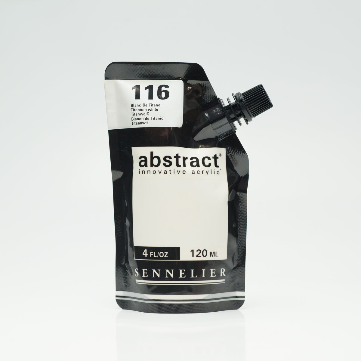 Sennelier Abstract Acrylic 120ml – Titanium White 116