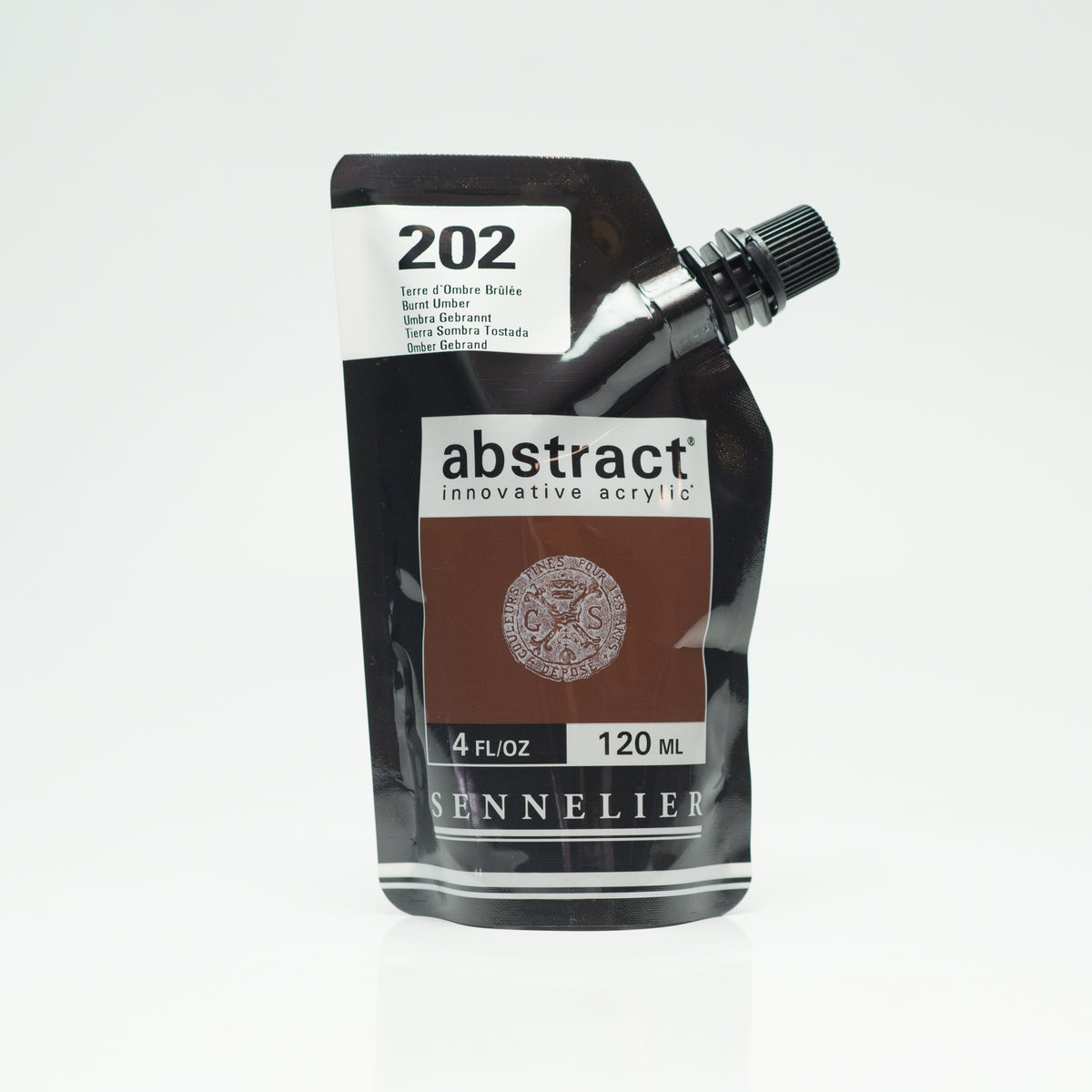 Sennelier Abstract Acrylic 120ml – Burnt Umber 202