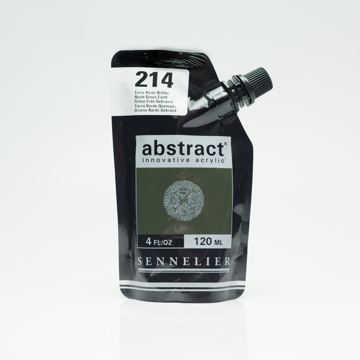 Sennelier Abstract Acrylic 120ml – Burnt Green Earth 214