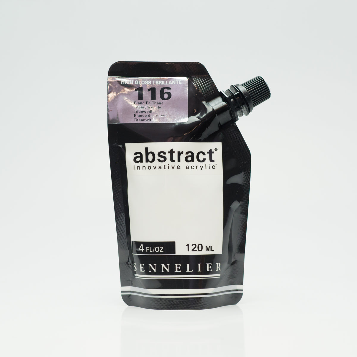 Sennelier Abstract High Gloss Acrylic 120ml – Titanium White 116