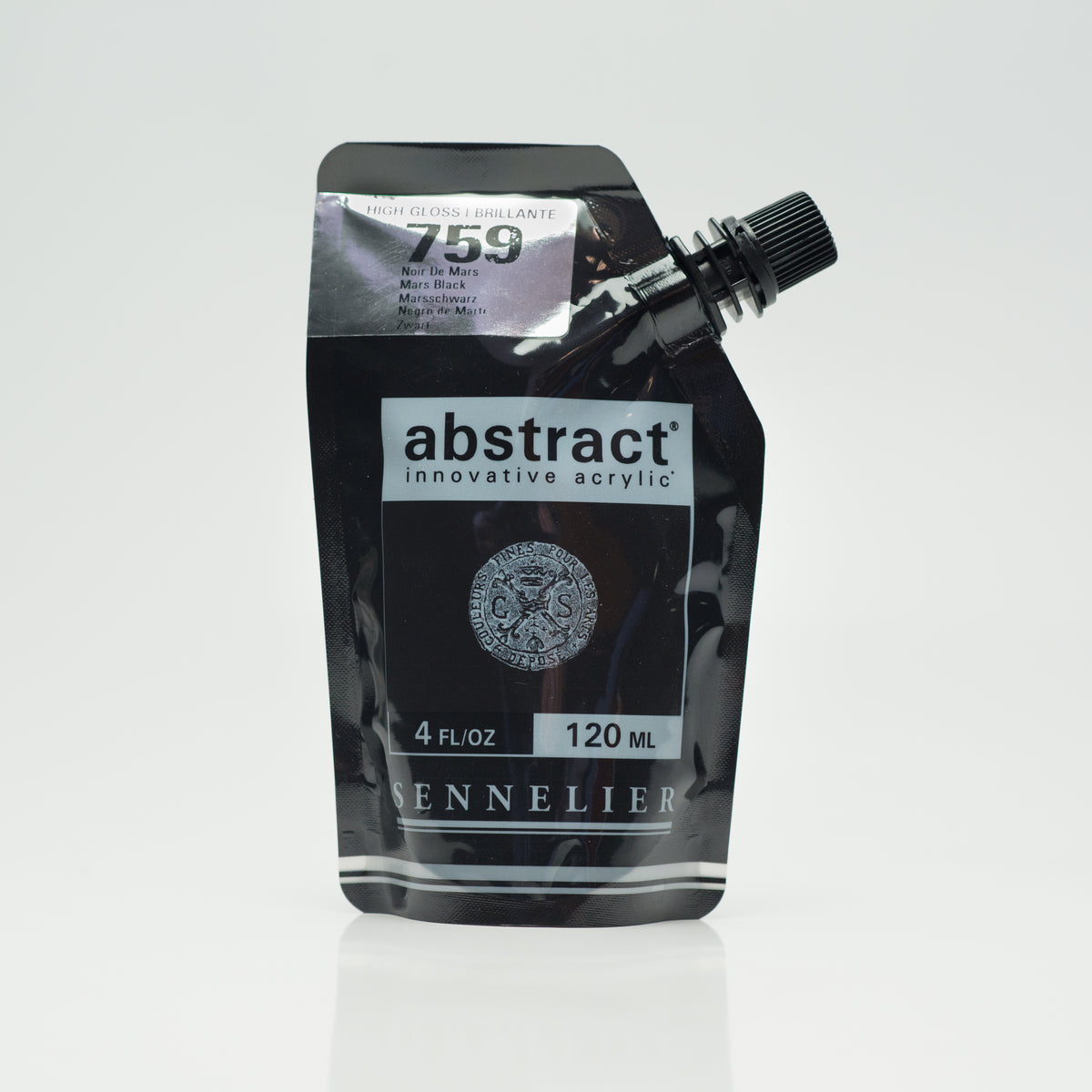 Sennelier Abstract High Gloss Acrylic 120ml – Mars Black 759