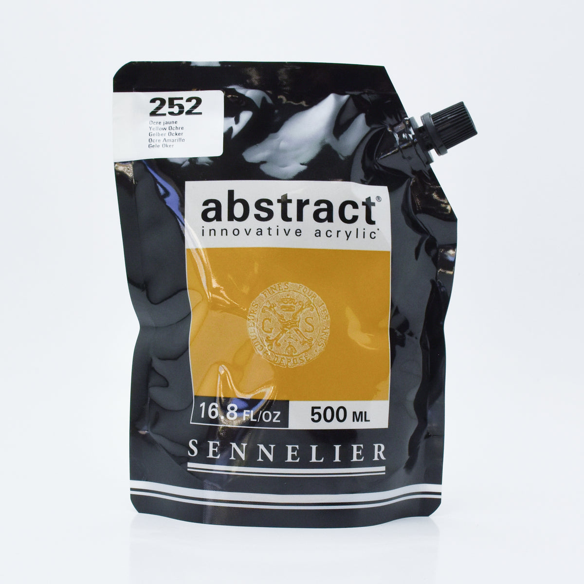 Sennelier Abstract Acrylic 500ml – Yellow Ochre 252
