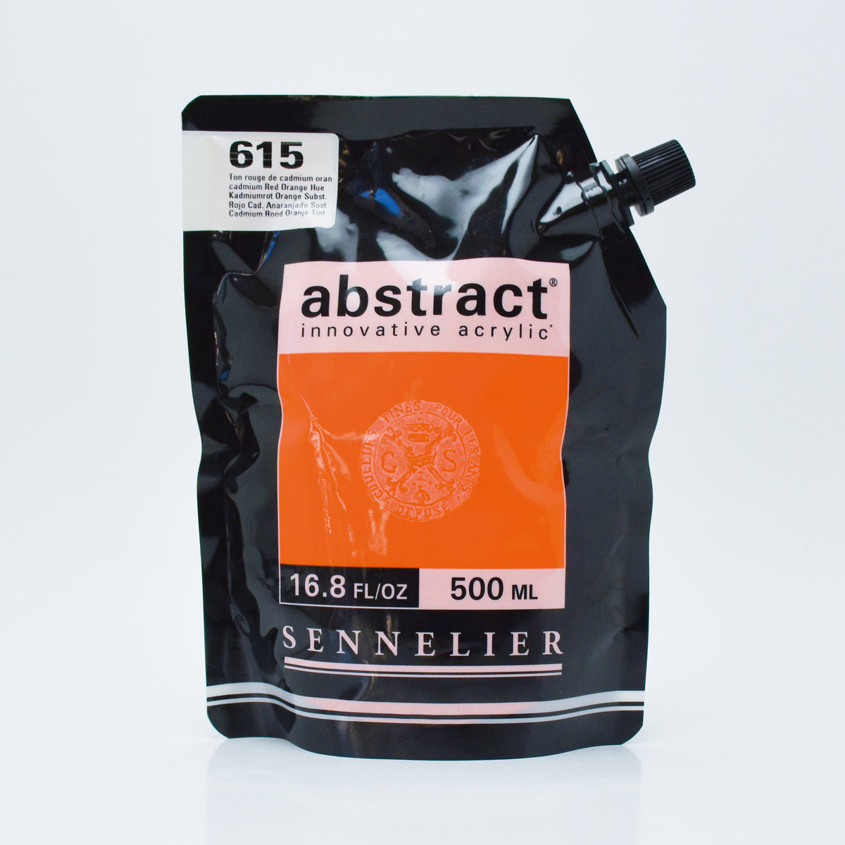 Sennelier Abstract Acrylic 500ml – Cadmium Red Orange Hue 615