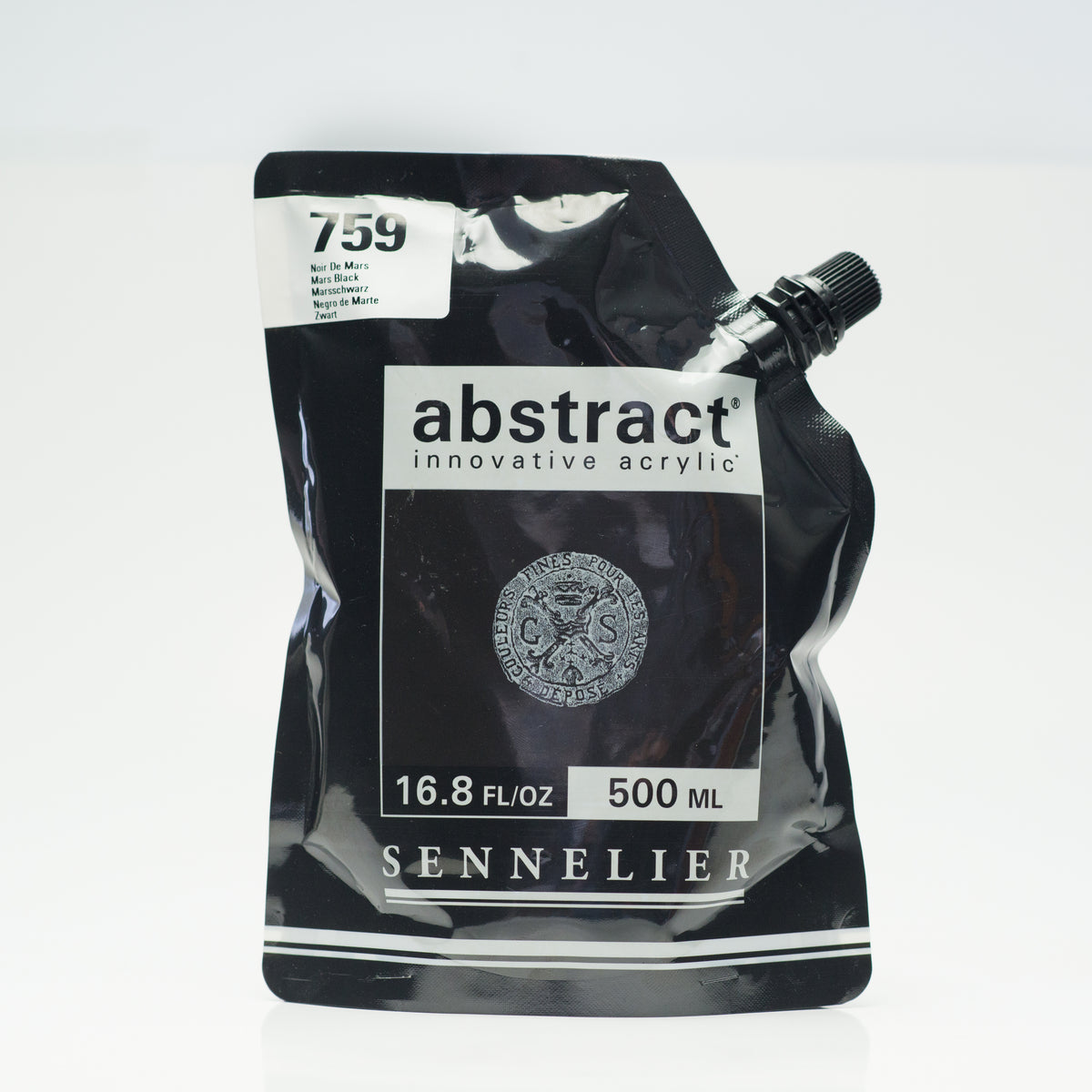 Sennelier Abstract Acrylic 500ml – Mars Black 759