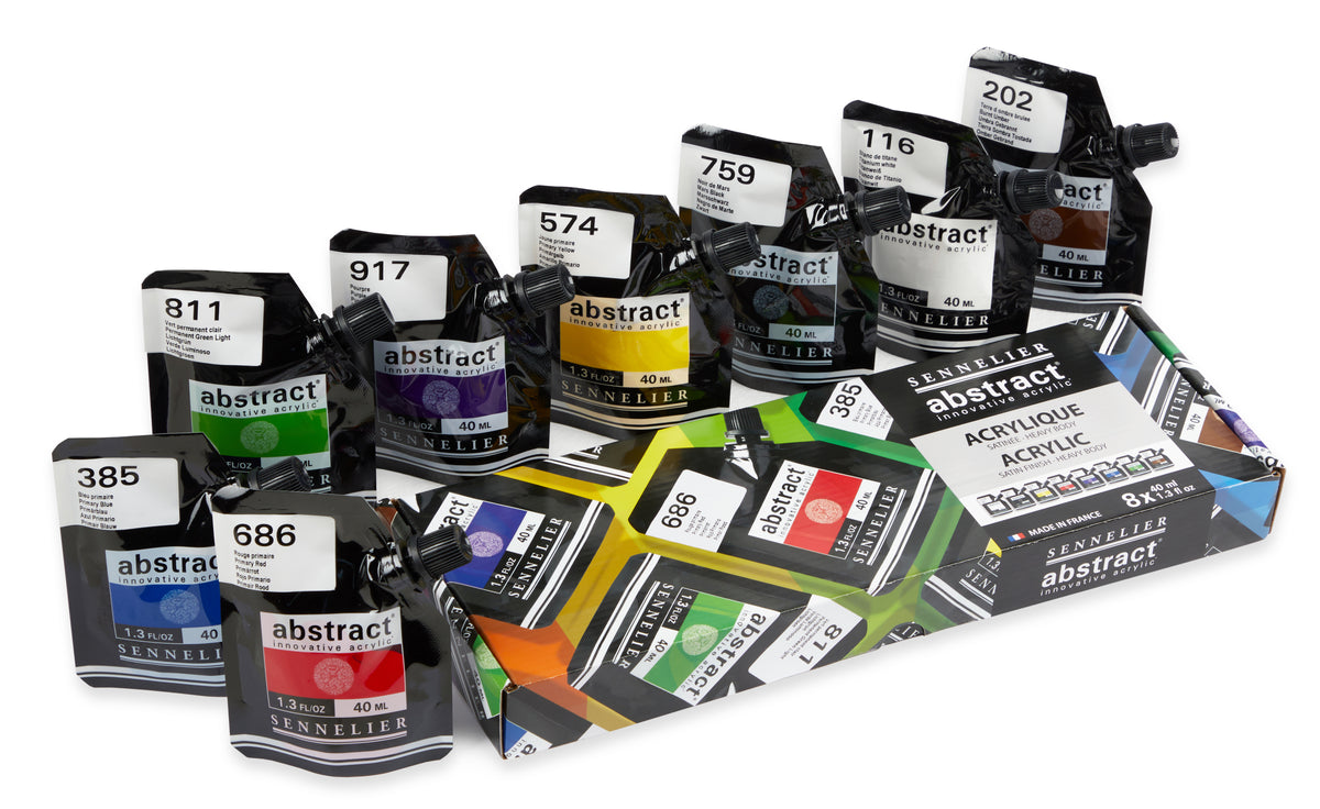 Sennelier Abstract Acrylic Introductory Set – 8 x 40ml