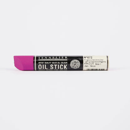 Sennelier Oil Stick 38ml – Light Quinacridone Magenta 672