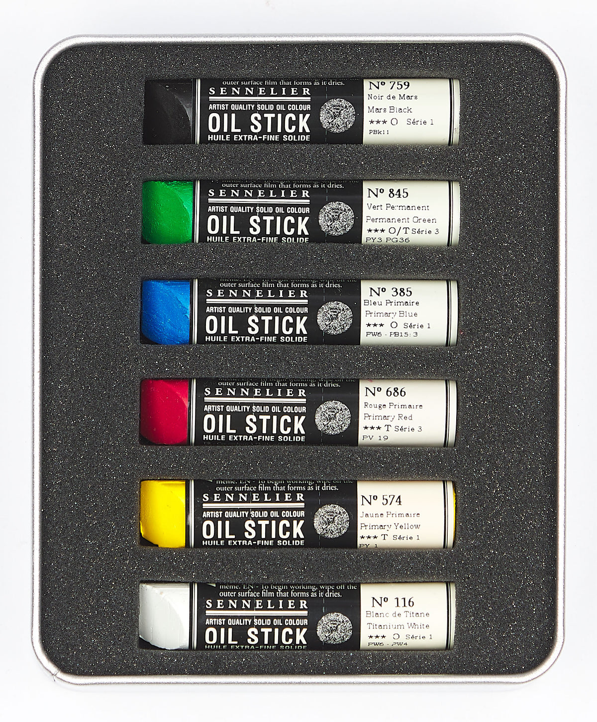 Sennelier Mini Oil Stick Test Pack – 6 Sticks