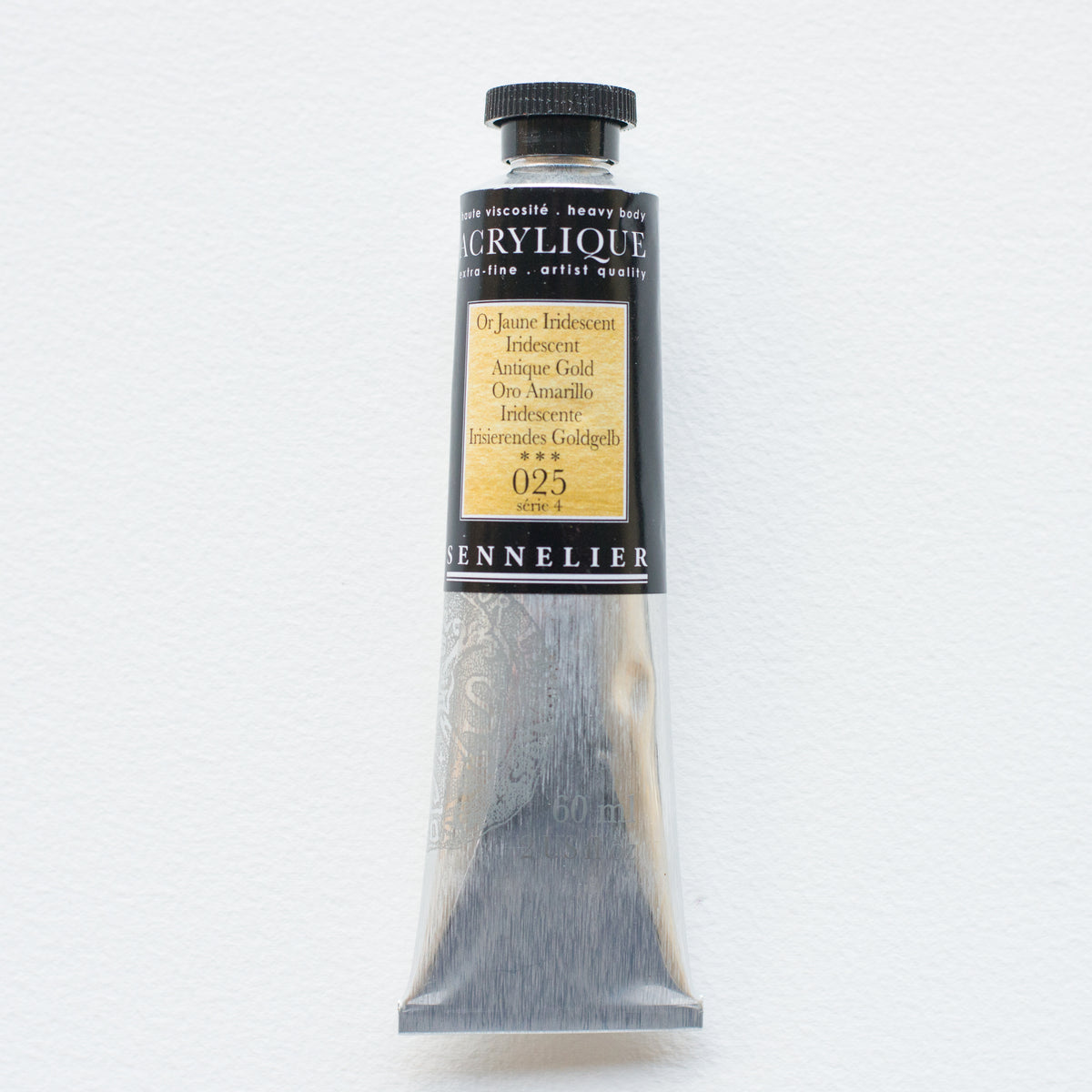 Sennelier Artist Acrylic 60ml – Iridescent Antique Gold 025