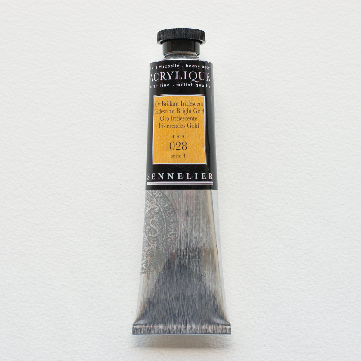 Sennelier Artist Acrylic 60ml – Iridescent Bright Gold 028