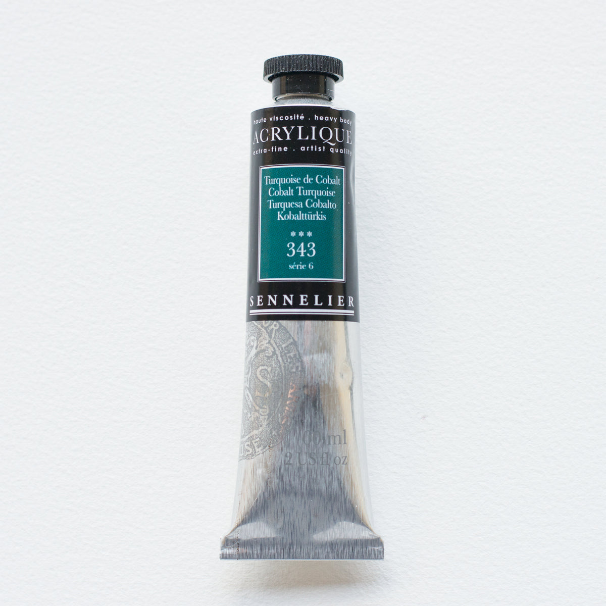 Sennelier Artist Acrylic 60ml – Cobalt Turquoise 343
