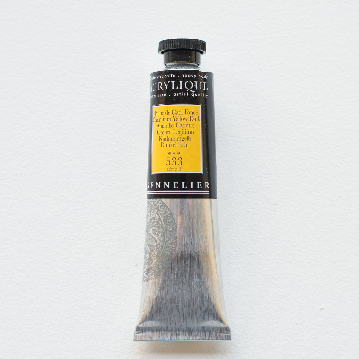 Sennelier Artist Acrylic 60ml – Cadmium Yellow Dark 533