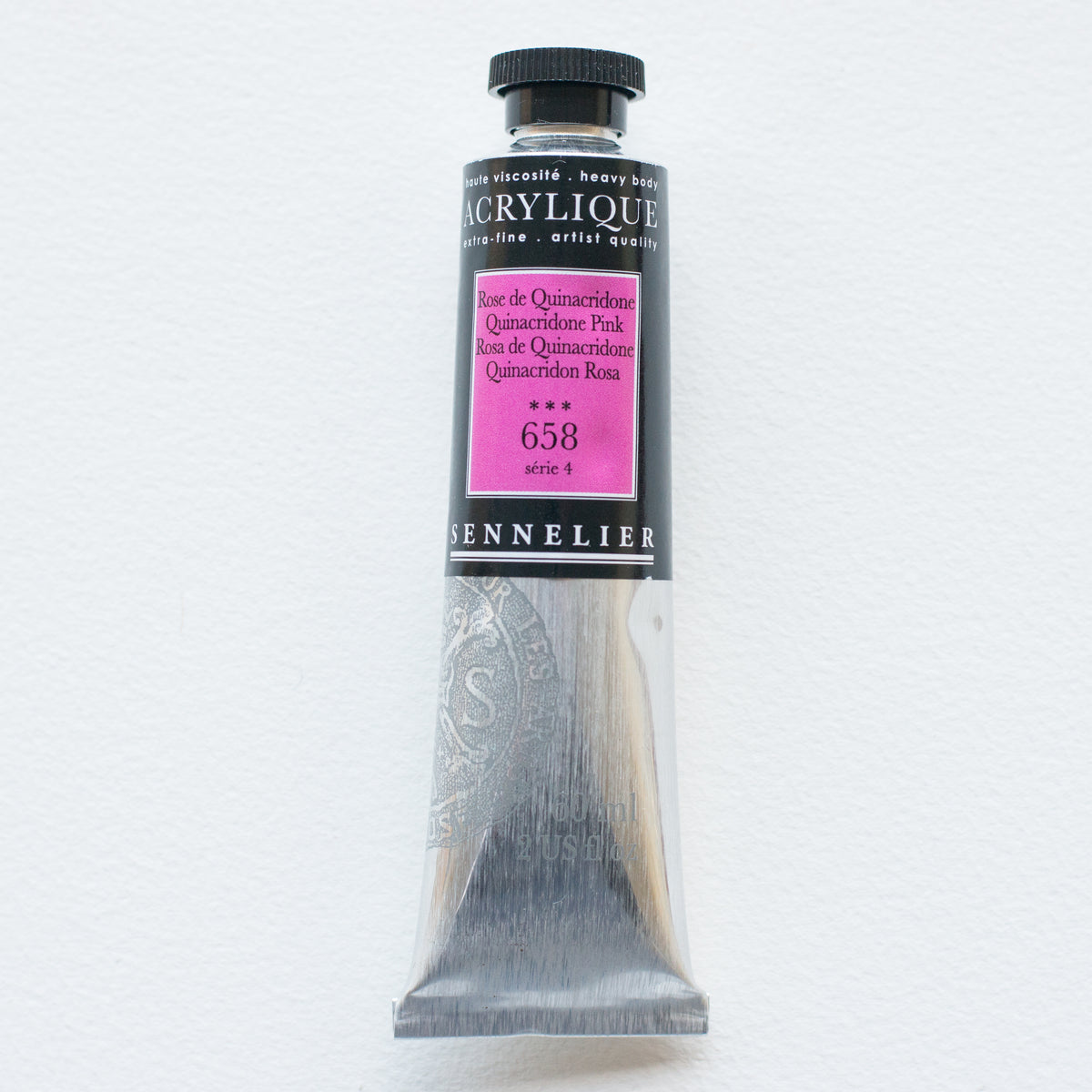 Sennelier Artist Acrylic 60ml – Quinacridone Pink 658