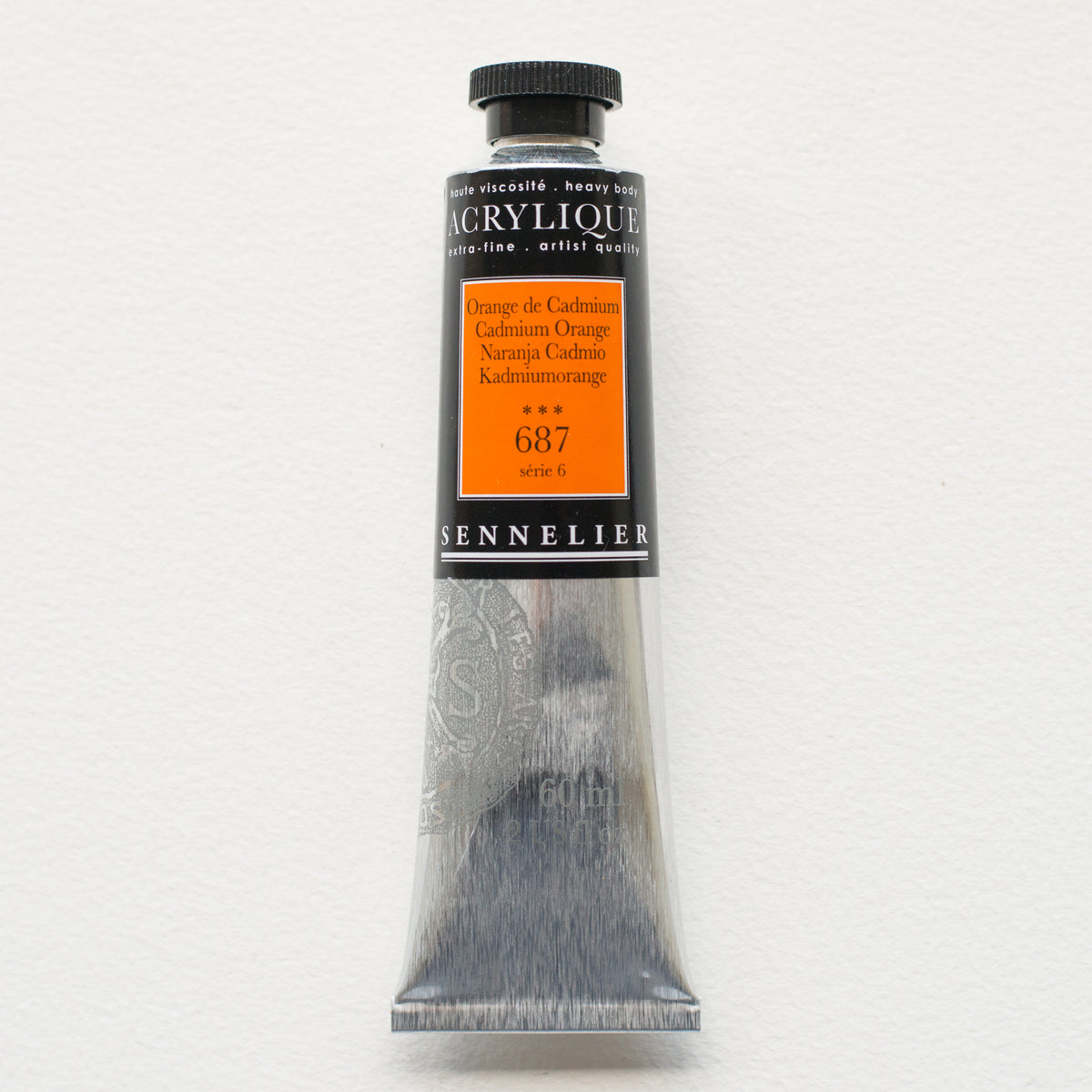 Sennelier Artist Acrylic 60ml – Cadmium Orange 687